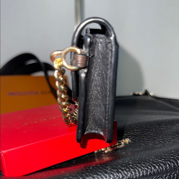 Mini Coach Black and Brown Mini Crossbody Card Case - Picture 4 of 10